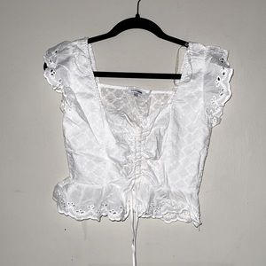 Fashion Nova white crop top